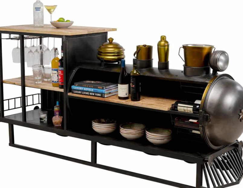 KARE DESIGN Bartische-Bartisch Steamlock 87197 Schwarz