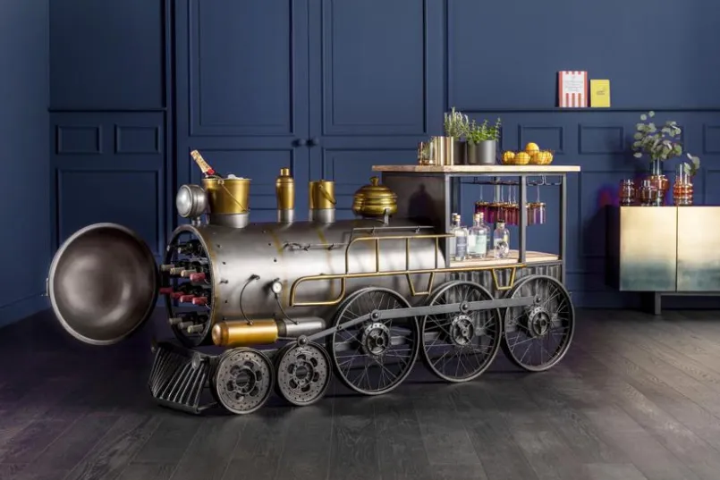 KARE DESIGN Bartische-Bartisch Steamlock 87197 Schwarz