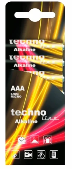 Zubehör|technoline Batterien AAA / Micro / LR03 Gelb