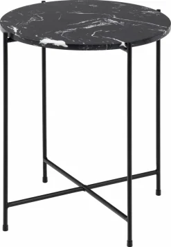Actona Couchtische-Beistelltisch Avila Marmor Schwarz