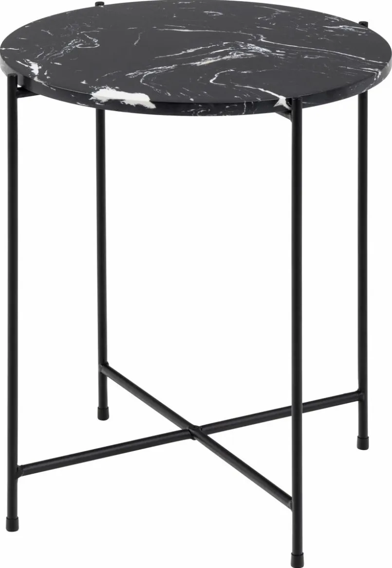 Actona Couchtische-Beistelltisch Avila Marmor Schwarz