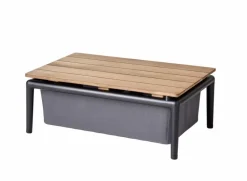 Cane-line Loungetische-Beistelltisch Conic 74 x 52 cm Grau