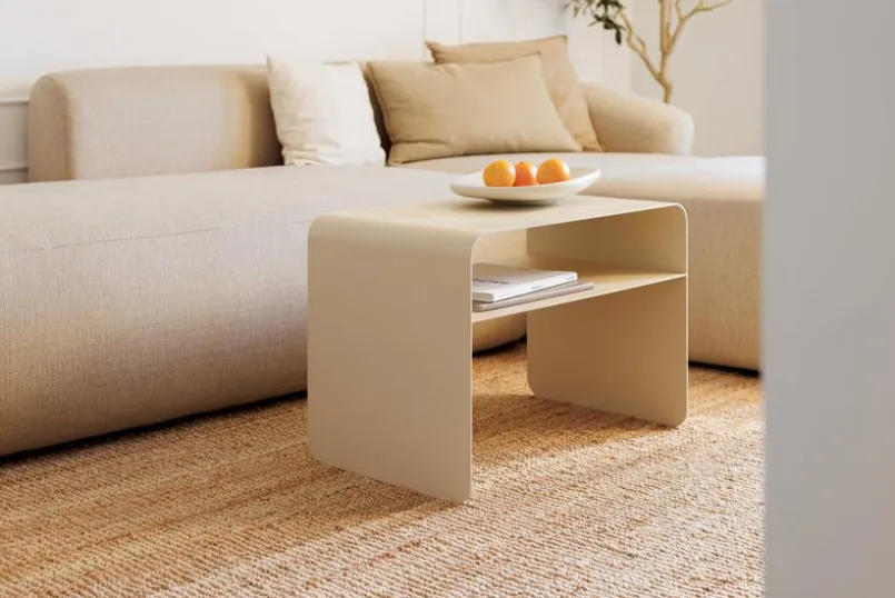 Metallbude Couchtische-Beistelltisch Cosmo Cashew