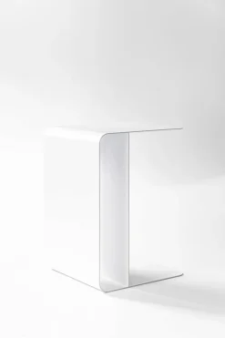 Couchtische|Metallbude Beistelltisch Cosmo Weiß
