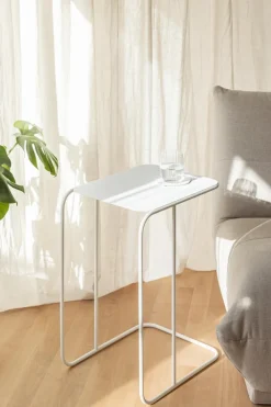 Couchtische|Metallbude Beistelltisch Denya Weiß