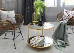 Couchtische|Haku Beistelltisch Faro Gold