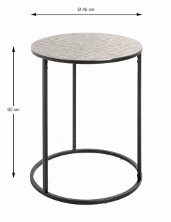 Couchtische|Haku Beistelltisch Gaya Silber