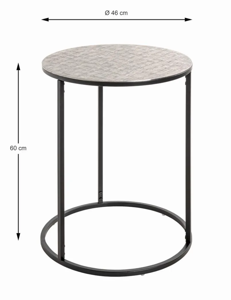 Couchtische|Haku Beistelltisch Gaya Silber
