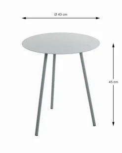 Couchtische|Haku Beistelltisch Glasgow Grau