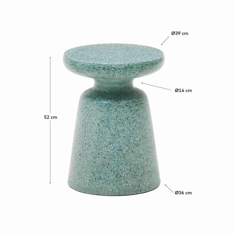 Kave Home Balkontische|Gartentische-Beistelltisch Mesquida Türkis
