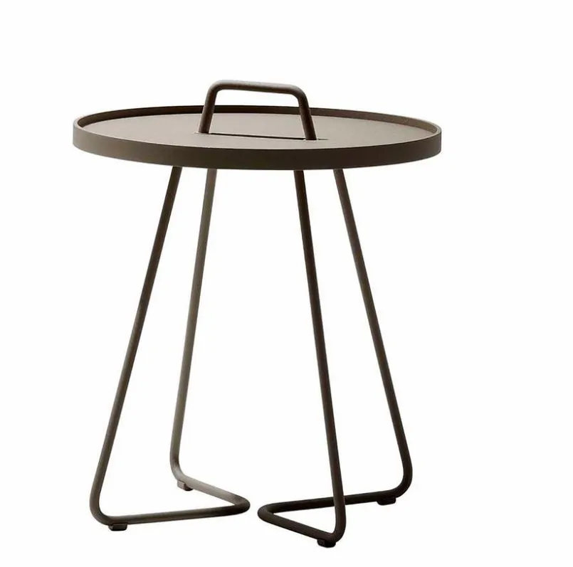 Cane-line Balkontische|Gartentische-Beistelltisch On-The-Move Ø 52 cm Taupe