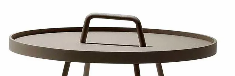 Cane-line Balkontische|Gartentische-Beistelltisch On-The-Move Ø 52 cm Taupe