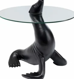 KARE DESIGN Couchtische|Dekofiguren Tiere & Pflanzen-Beistelltisch Sea Lion 87150 Schwarz