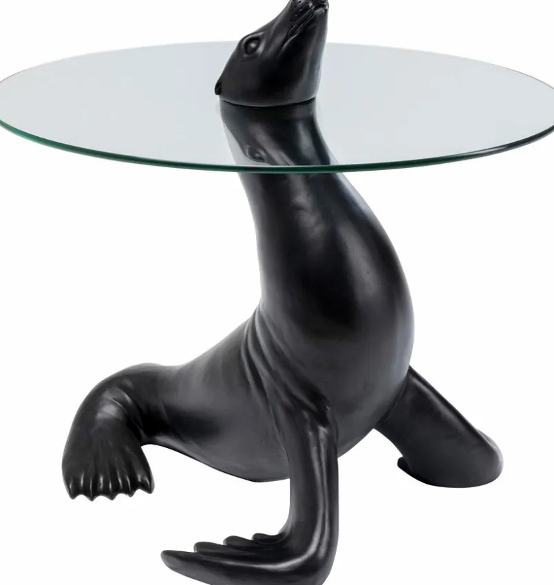 KARE DESIGN Couchtische|Dekofiguren Tiere & Pflanzen-Beistelltisch Sea Lion 87150 Schwarz