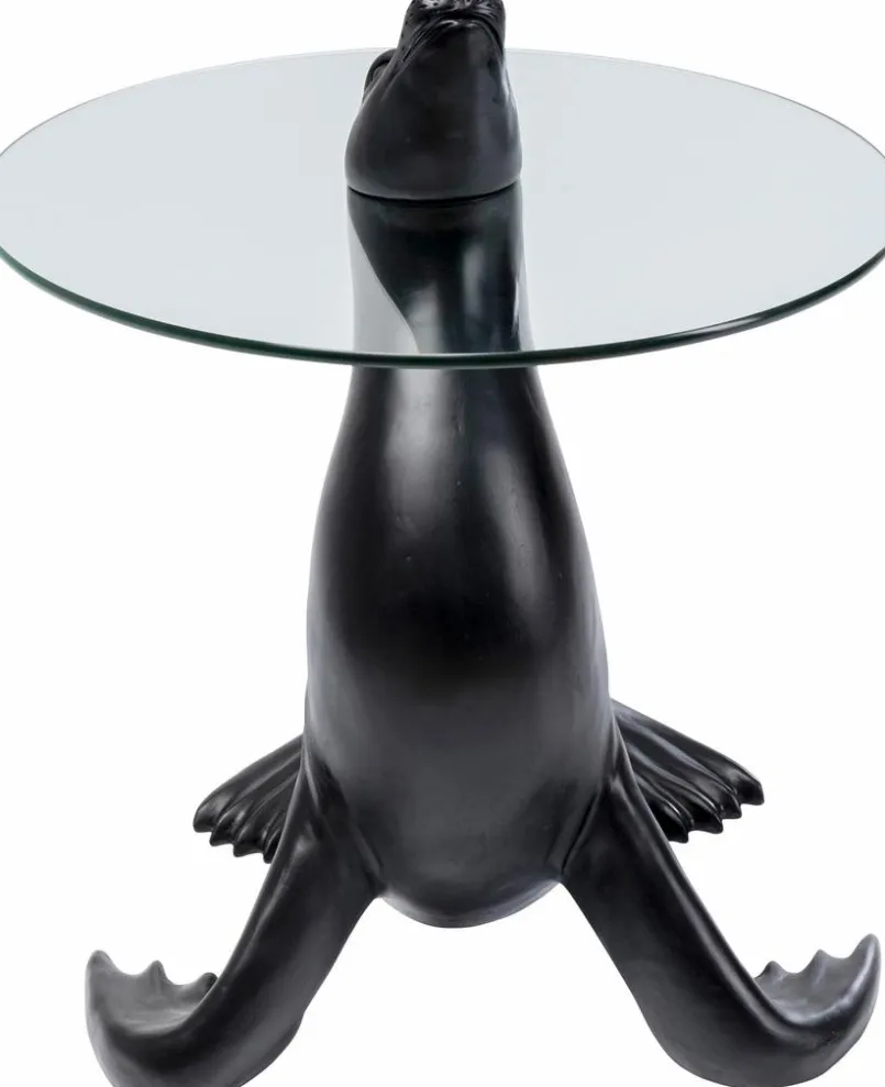 KARE DESIGN Couchtische|Dekofiguren Tiere & Pflanzen-Beistelltisch Sea Lion 87150 Schwarz