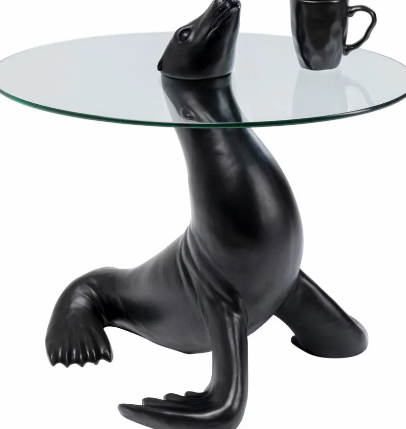 KARE DESIGN Couchtische|Dekofiguren Tiere & Pflanzen-Beistelltisch Sea Lion 87150 Schwarz