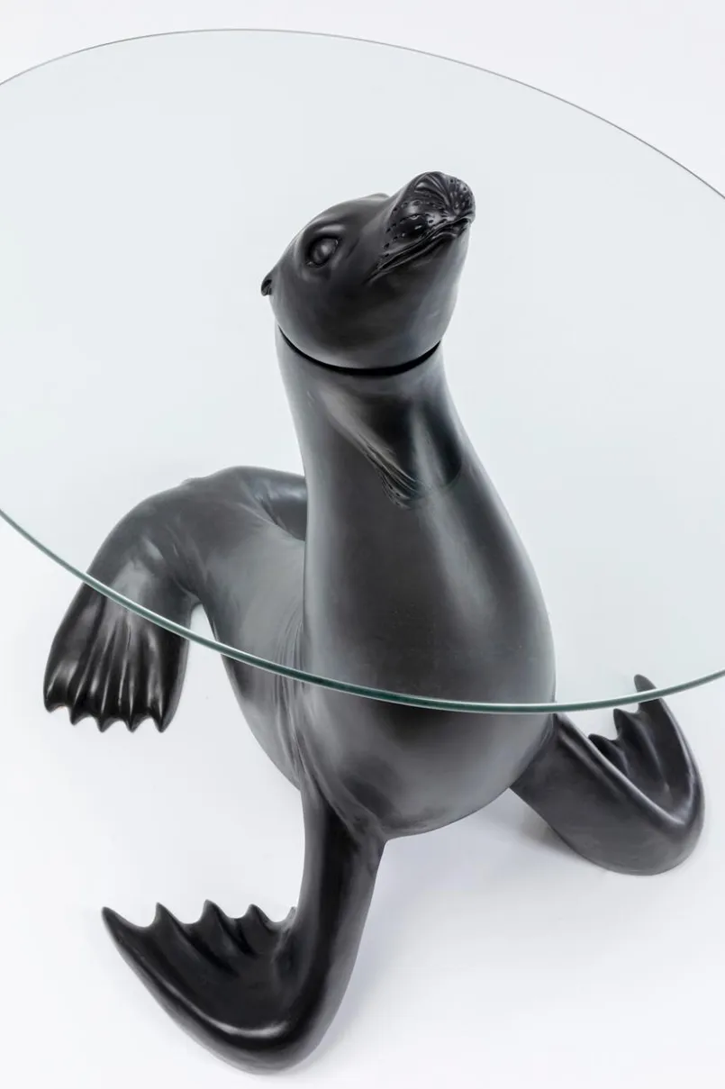 KARE DESIGN Couchtische|Dekofiguren Tiere & Pflanzen-Beistelltisch Sea Lion 87150 Schwarz