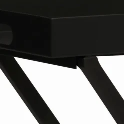 Stern Gartentische-Beistelltisch Tabletttisch 40 x 60 cm Schwarz