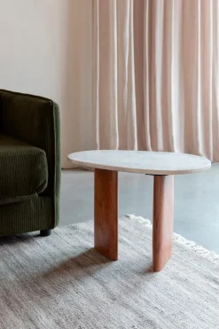 Couchtische|Zuiver Beistelltisch Tanda Marmor Weiß