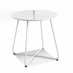Balkontische|Gartentische-Beistelltisch Toulon ø 45 cm Weiß
