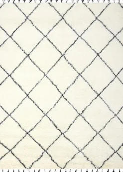 Natur(Look) Teppiche-Berber Teppich Safi 170 x 240 cm Schwarz / Weiß