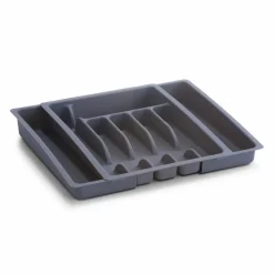 Bestecke-Besteckkasten Ausziehbar Grau