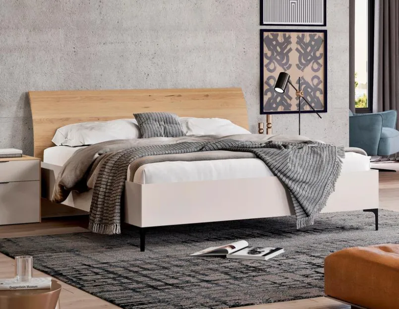 Clara Home Betten-Bett Lousada 180 x 200 cm Grau