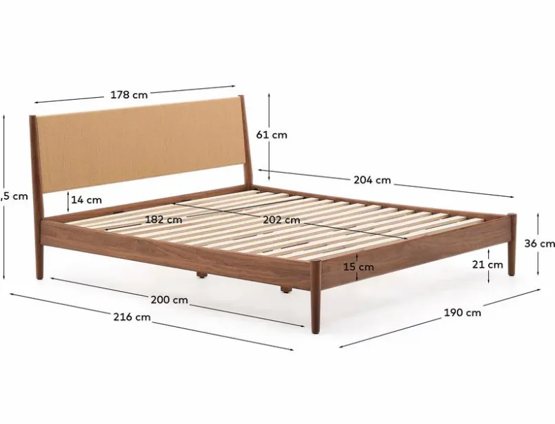 Bett Elan 180 x 200 cm<Kave Home