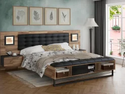 Betten|FORTE Bett Fayola 180 x 200 cm Schwarz
