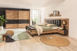 Betten|FORTE Bett Fayola 180 x 200 cm Schwarz