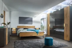 rauch BLACK Betten-Bett Kona 180 x 200 cm Eiche / Graphit