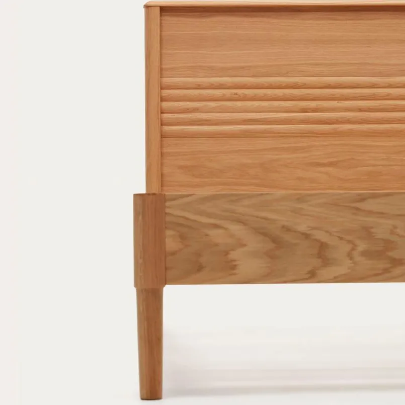 Kave Home Betten-Bett Lenon 90 x 200 cm Eiche