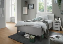 Wiemann Betten-Bett Merida 90 x 200 cm Kieselgrau