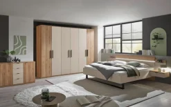Betten| Bett mit Nachttischen Danao 180 x 200 cm Eiche / Kaschmir