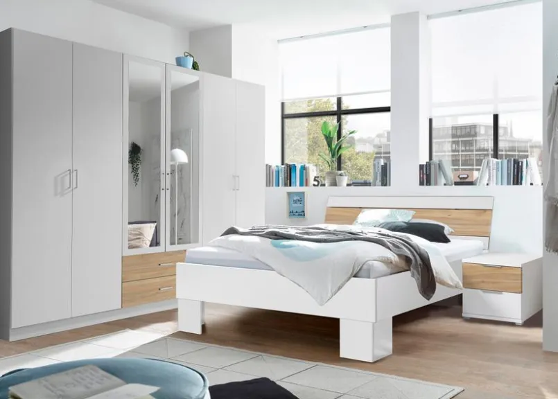 Bett mit Nachttischen Timbon 180 x 200 cm<Pol Power Discount