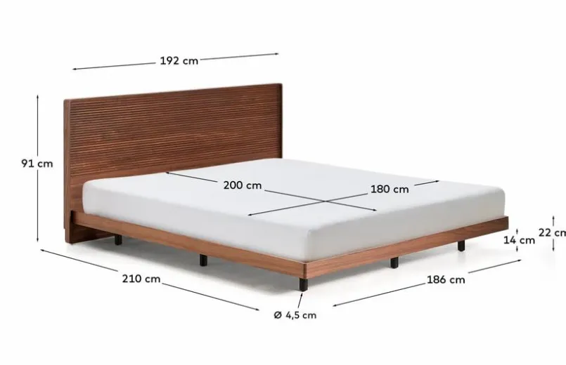 Bett Norlen 180 x 200 cm<Kave Home Online