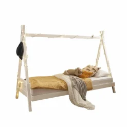 BEGABINO Kinderbetten|Kinderbetten-Bett Sora 90 x 200 cm Weiß
