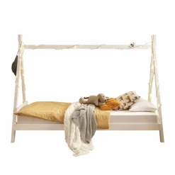 BEGABINO Kinderbetten|Kinderbetten-Bett Sora 90 x 200 cm Weiß