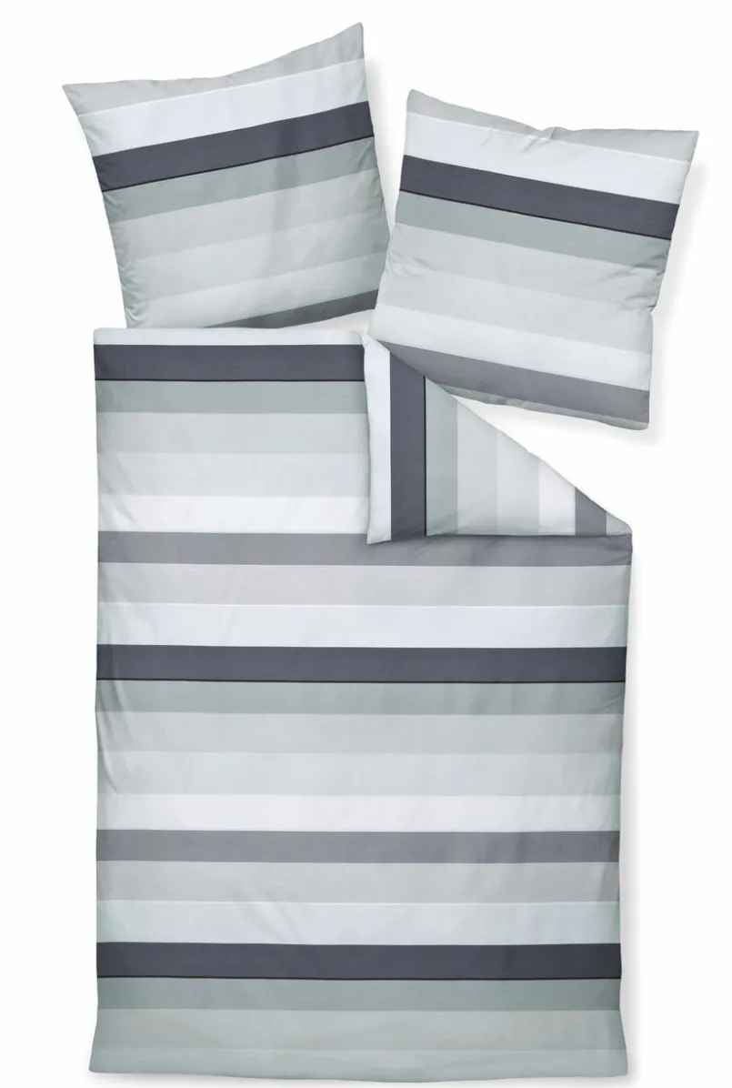 Bettwäsche|Janine Design Bettwäsche J.D. 135 x 200 cm Platin Graphit