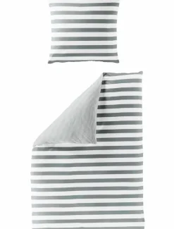 Casea Bettwäsche-Bettwäsche Malagas 135 x 200 cm Silber