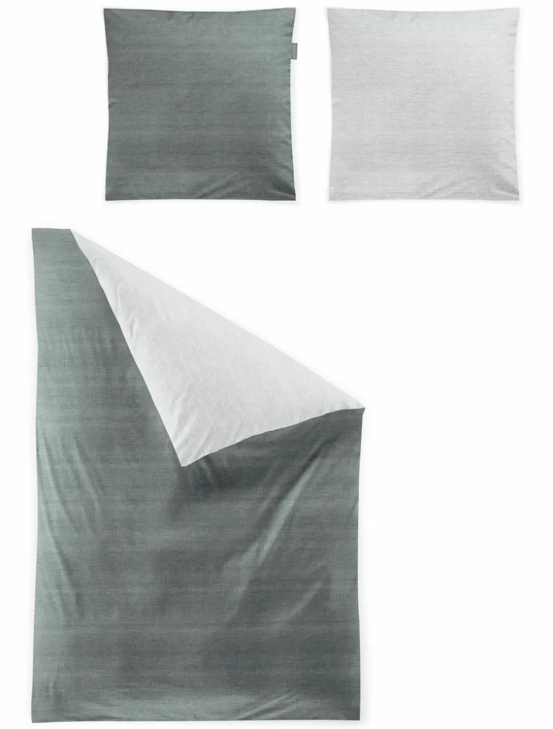 Irisette Bettwäsche-Bettwäsche Wave 135 x 200 cm Salbei