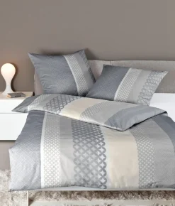 Bettwäsche|Janine Design Bettwäsche Davos 155 x 220 cm Silber