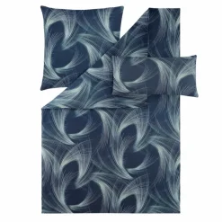 ESTELLA Bettwäsche-Bettwäsche Lino 135 x 200 cm Navy