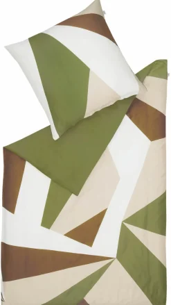 Bettwäsche|SCHÖNER WOHNEN-Kollektion Bettwäsche Origami 135 x 200 cm Grün