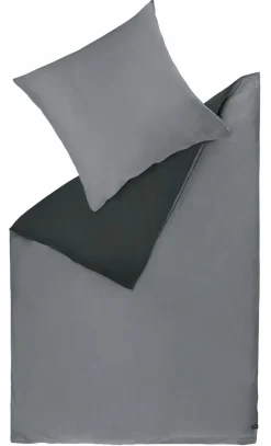 Bettwäsche|SCHÖNER WOHNEN-Kollektion Bettwäsche Play 135 x 200 cm Anthrazit