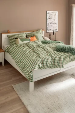 Bettwäsche|SCHÖNER WOHNEN-Kollektion Bettwäsche Vichy 135 x 200 cm Grün