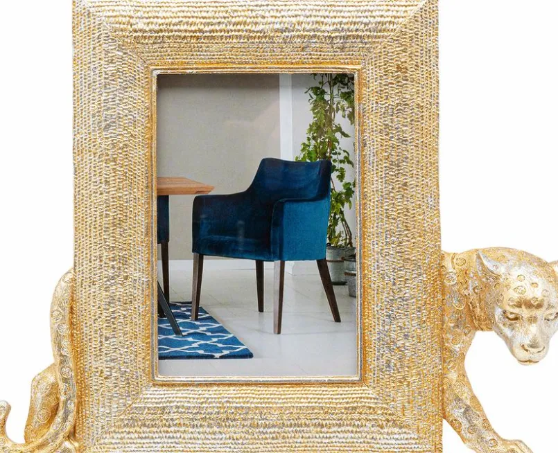 KARE DESIGN Bilderrahmen-Bilderrahmen Leopard 27,5 x 22,5 cm Gold