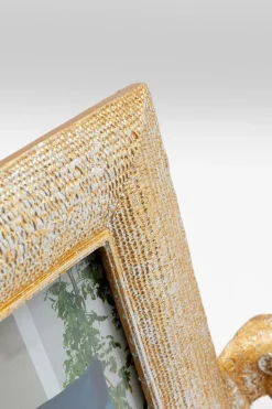 KARE DESIGN Bilderrahmen-Bilderrahmen Leopard 27,5 x 22,5 cm Gold