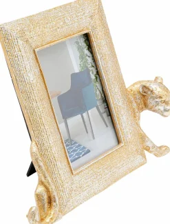 KARE DESIGN Bilderrahmen-Bilderrahmen Leopard 27,5 x 22,5 cm Gold