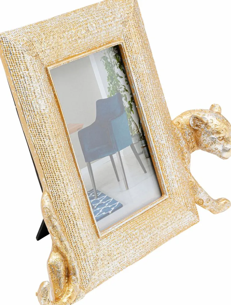KARE DESIGN Bilderrahmen-Bilderrahmen Leopard 27,5 x 22,5 cm Gold